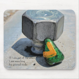 Out of the Office Search for Painted Rocks Mousepad