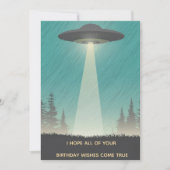 Out of This World Birthday Wishes Greeting Einladung (Vorderseite)