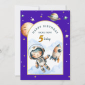Out of this World Kindergeburtstag Card Einladung (Vorderseite)