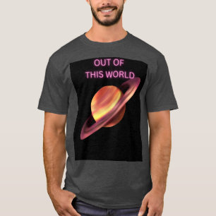 Out of This World Neon Saturn Herren T-Shirt