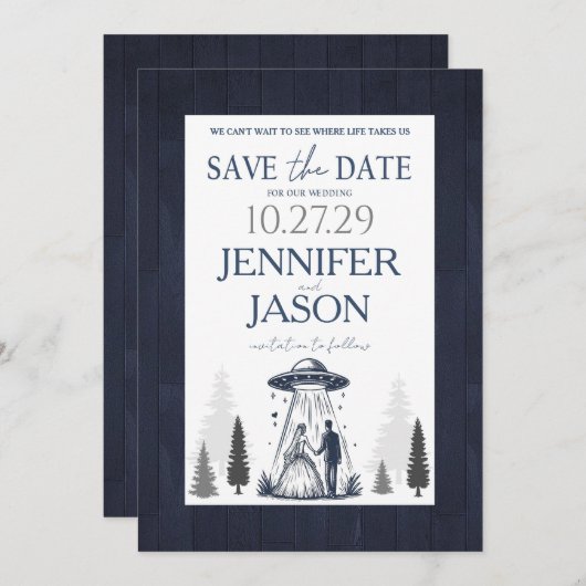 Out of this World Save The Date (Vorne/Hinten)