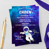 Out of This World Space Birthday Invitation Einladung