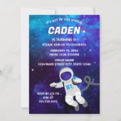 Out of This World Space Birthday Invitation Einladung (Vorderseite)