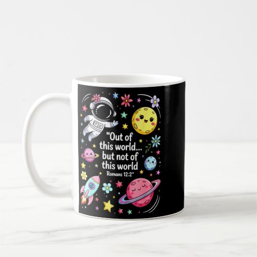 Out Of This World Spaceship Planet Galaxy Christia Kaffeetasse (Links)