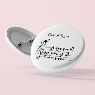 Out of Tune Flamingo anpassbar Button