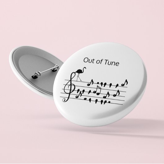 Out of Tune Flamingo anpassbar Button