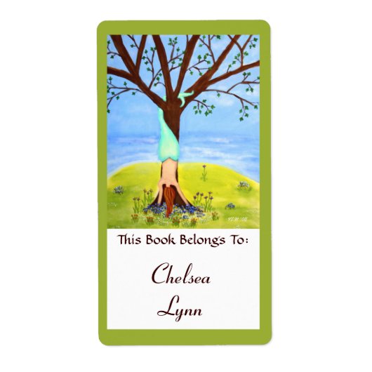 "Out of Water" Mermaid Art Book Label (Vorne)