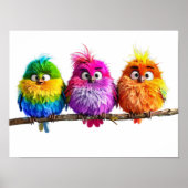 Out on a limb -- Birds Poster (Vorne)