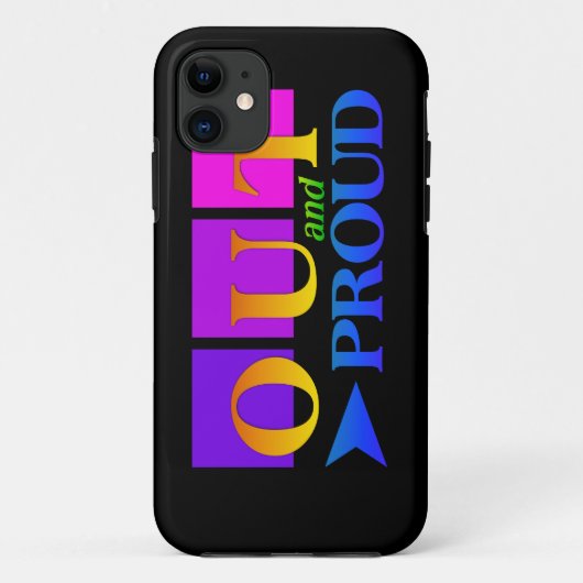 Out & Proud iPhone 5 Case-Mate Case-Mate iPhone Hülle (Rückseite)