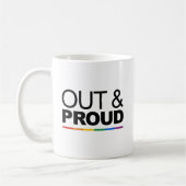 OUT & PROUD KAFFEETASSE (Links)