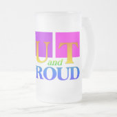 OUT & PROUD Tasse - wählen Sie Stil & Farbe (VorderseiteRechts)