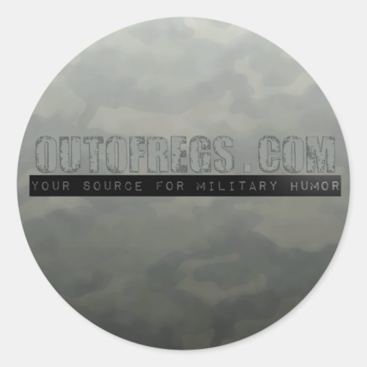 Out-Regs-Aufkleber Runder Aufkleber (Vorderseite)