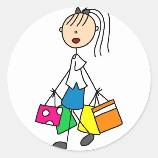 Out Shopaufkleber Runder Aufkleber (Vorderseite)