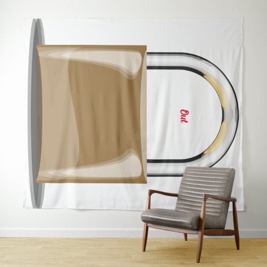 Out Tapestry Wandteppich (Beispiel (Horizontal))