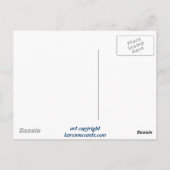 "Out the Blue" Koi Fish Art Malerei! Postkarte (Rückseite)