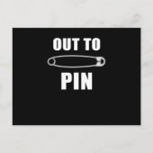 Out to Button Wrestling Pinfall Knockout Postkarte (Vorderseite)