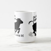 Out to Pasture & Loving It Funny Cow Retirement Kaffeetasse (Mittel)