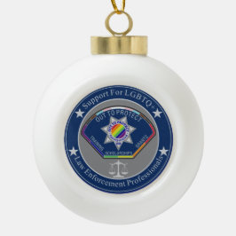 Out to Protect Christmas Ball Keramik Kugel-Ornament