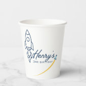 Out to space Birthday Party Paper cup Pappbecher (Vorderseite)
