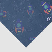 Out to space Birthday Party Seidenpapier (Ausschnitt)