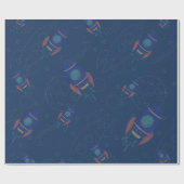 Out to Space Thema Geschenkpapier (Flach)
