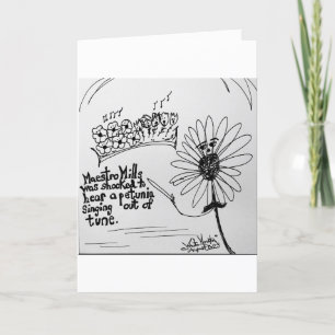 Out-Tune Petunia Grußkarte Feiertagskarte