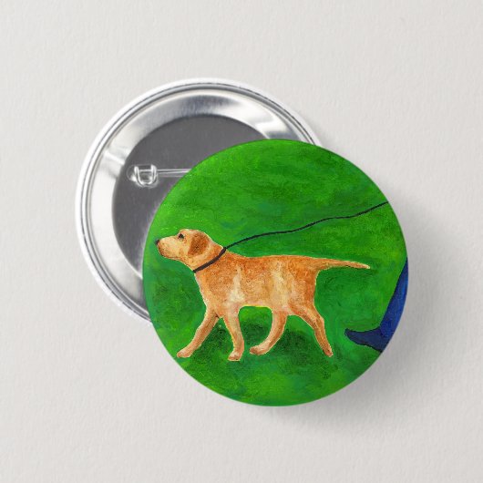 Out Walking the Dog Button (Vorne & Hinten)