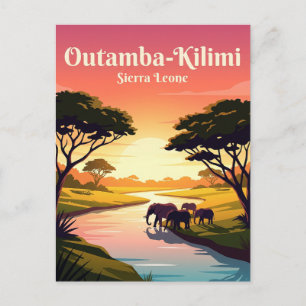 Outamba-Kilimi-Nationalpark Sierra Leone Postkarte