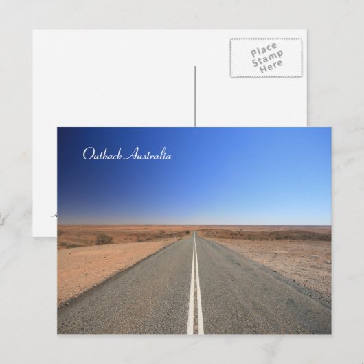 Outback Australia Postcard Postkarte (Vorne/Hinten)