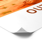 Outback Australia Travel Print Poster (Ecke)