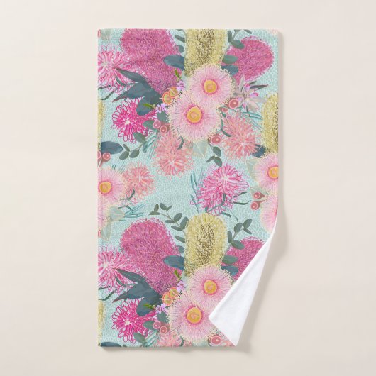 Outback Banksia und Grevillea Eukalyptus Badhandtuch Set (Handtuch)