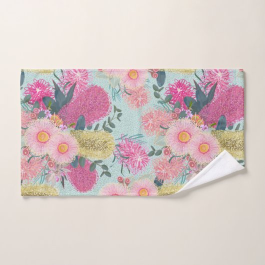 Outback Banksia und Grevillea Eukalyptus Badhandtuch Set (Handtuch)