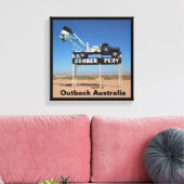 Outback Coober Pedy maßgeschneiderte Souvenir Leinwanddruck (Insitu (Wohnzimmer))