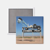 Outback Coober Pedy maßgeschneiderte Souvenir Magnet (Vorderseite/Rückseite)