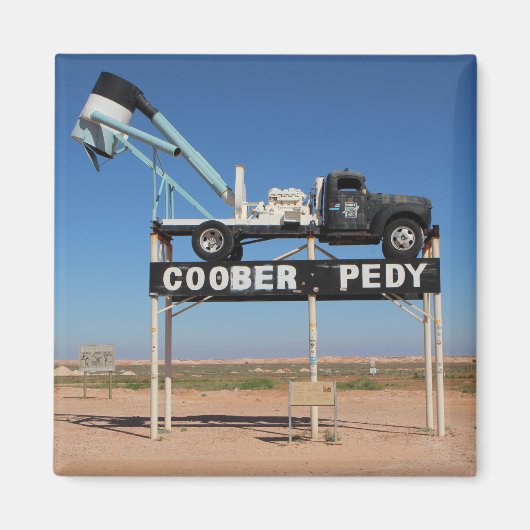 Outback Coober Pedy maßgeschneiderte Souvenir Magnet (Vorne)
