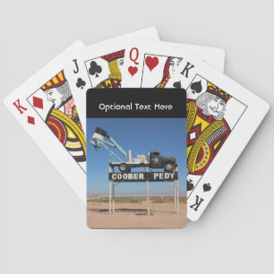 Outback Coober Pedy maßgeschneiderte Souvenir Spielkarten