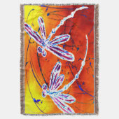 Outback Dragonfly Dance Decke (Vorderseite Vertikal)