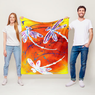 Outback Dragonfly Dance Fleecedecke