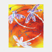 Outback Dragonfly Dance Fleecedecke (Vorderseite)