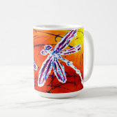 Outback Dragonfly Dance Kaffeetasse (VorderseiteRechts)