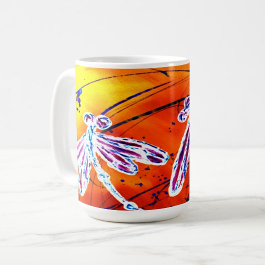 Outback Dragonfly Dance Kaffeetasse (Vorderseite Links)
