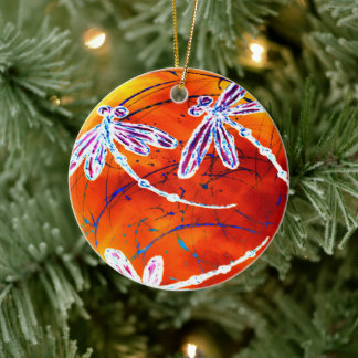 Outback Dragonfly Dance Keramik Ornament