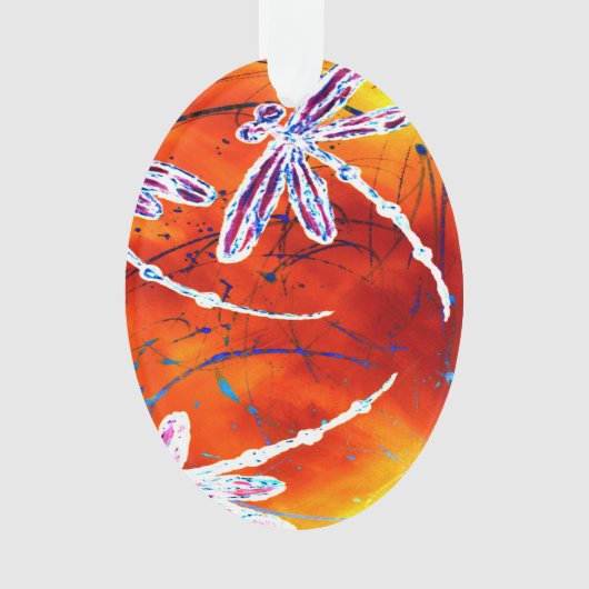 Outback Dragonfly Dance Ornament (Vorderseite)