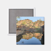 Outback-Felsbassin Magnet (Vorderseite/Rückseite)