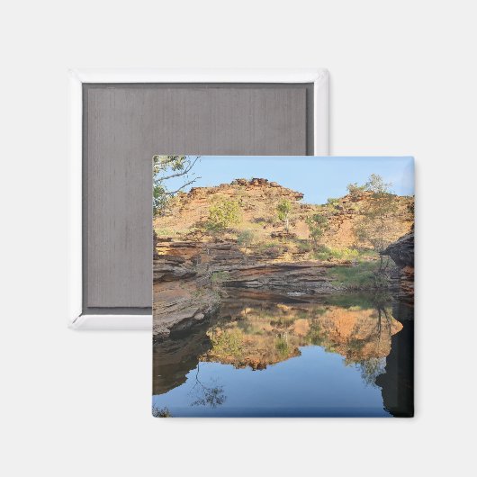 Outback-Felsbassin Magnet (Vorderseite/Rückseite)