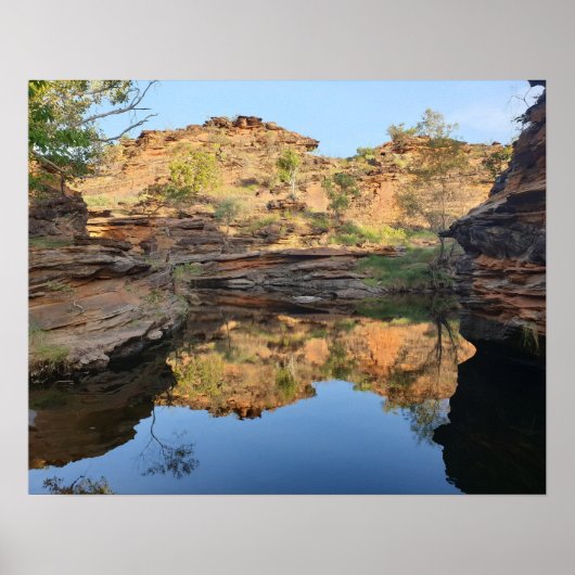 Outback-Felsbecken-Plakat Poster (Vorne)