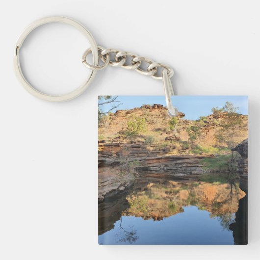 Outback-Felsbecken Schlüsselanhänger (Vorderseite)