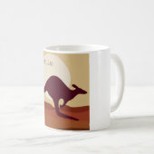 Outback Kangaroo Kaffeetasse (VorderseiteRechts)