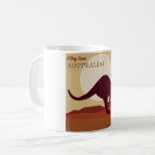 Outback Kangaroo Kaffeetasse (Vorderseite Links)