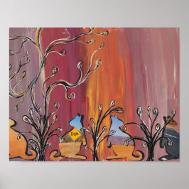 Outback Kangaroos Print Poster